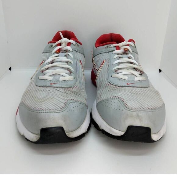 Nike Dual Fusion TRIII Men's Pre-owned Gray/Red Running Sneakers - sz. 11 - Picture 2 of 6